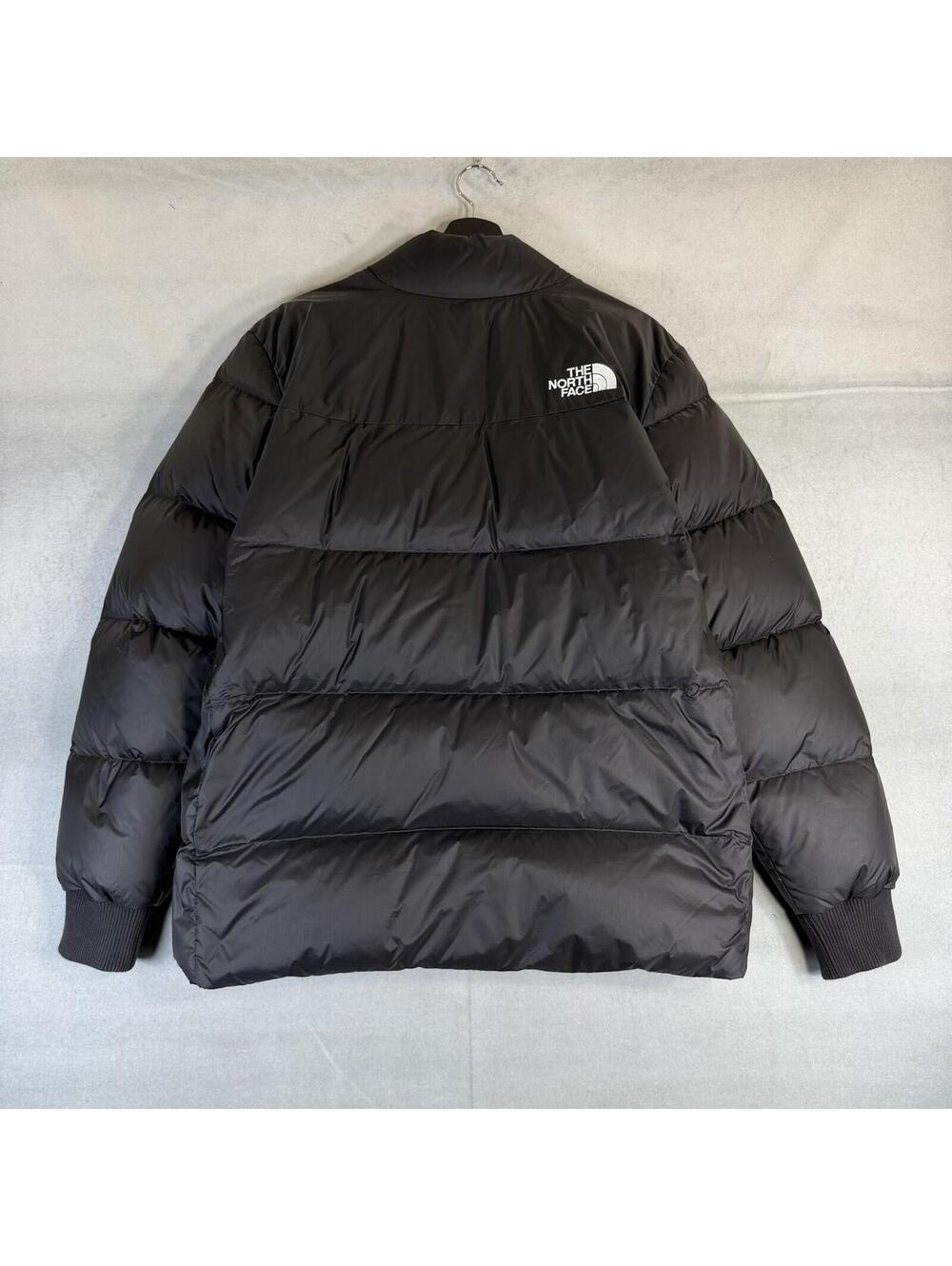 The North Face Nordic Puffer Down Jacket Mens Large Black Coat NF0A5ITG - Picture 3 of 9